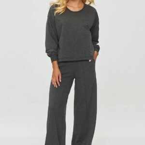 Spodnie Komplet Model M849 Grafit Melange - Makadamia