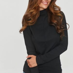 Bluzka Model M840 Black - Makadamia