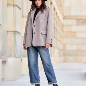 Marynarka Model Nadine CAP ZAK0020 Cappuccino - Roco Fashion