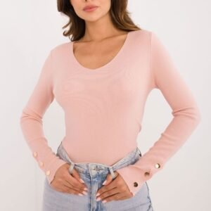 Sweter Damski Model AT-SW-2334.49 Light Pink - AT