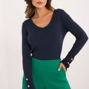 Sweter Damski Model AT-SW-2334.49 Navy - AT