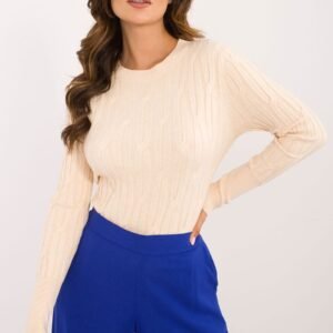 Sweter Damski Model AT-SW-2338-2.00 Light Beige - AT