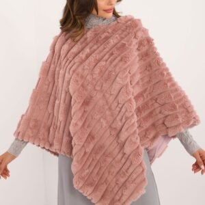 Sweter Ponczo Model AT-PN-2347.88 Dark Pink - AT