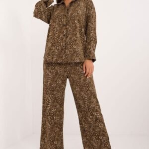 Spodnie Komplet Model DHJ-KMPL-19588-4.77 Dark Beige - Italy Moda