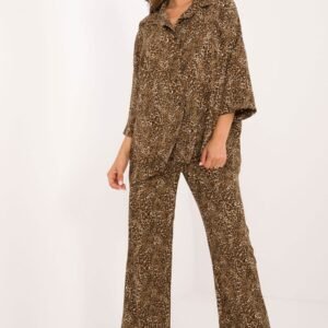 Spodnie Komplet Model DHJ-KMPL-19589-4.64 Black/Beige - Italy Moda