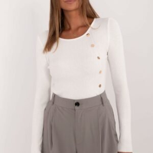 Sweter Damski Model AT-SW-2332-2.62 Ecru - AT