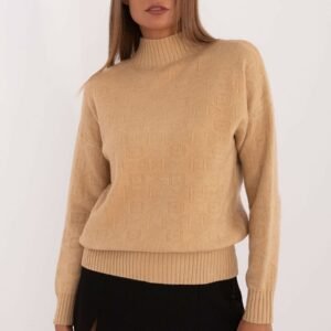 Sweter Damski Model AT-SW-2339.54 Light Camel - AT