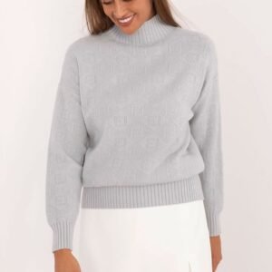 Sweter Damski Model AT-SW-2339.54 Light Grey - AT