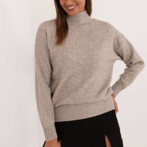 Sweter Damski Model AT-SW-2339.54 Dark Beige - AT