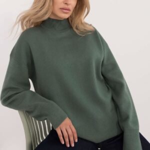 Sweter Damski Model D93111AD90910A2 dark Green - Sublevel