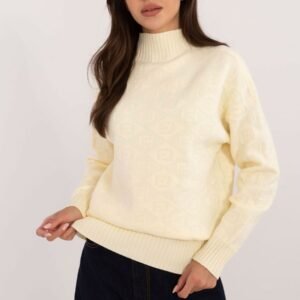 Sweter Damski Model AT-SW-2339.54 Light Yellow - AT