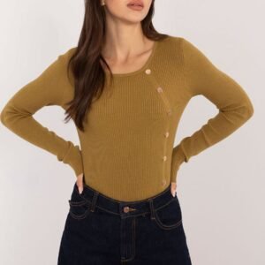 Sweter Damski Model AT-SW-2332-2.62 Oliwka - AT