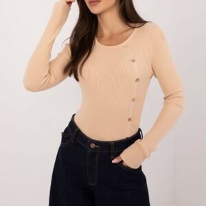 Sweter Damski Model AT-SW-2332-2.62 Beige - AT