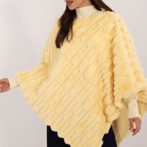 Sweter Ponczo Model AT-PN-2347.88 Light Yellow - AT