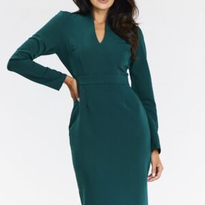 Sukienka Model A667 Bottle Green - awama