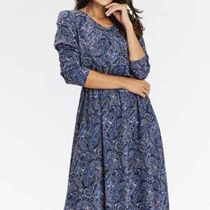Sukienka Model A666 Navy Pattern - awama