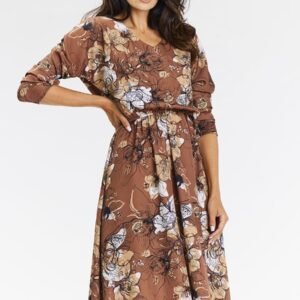 Sukienka Model A666 Brown Pattern - awama