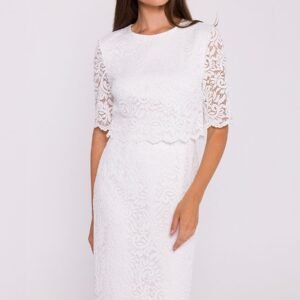 Sukienka Model S379 Ecru - Stylove