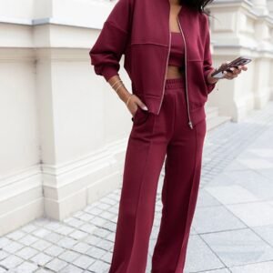 Spodnie Komplet Model Misty D33 Bordo - IVON