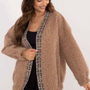 Sweter Kardigan Model DHJ-NA-A8500.11P Camel - Italy Moda