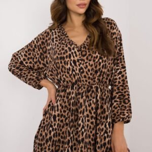 Sukienka Model DHJ-SK-19861-1.15X Black/Beige - Italy Moda