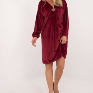Sukienka Model DHJ-SK-19890.86P Bordo - Italy Moda
