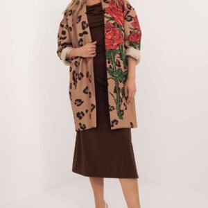 Płaszcz Damski Model DHJ-PL-19821.60P Camel - Italy Moda