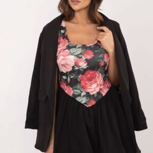 Sukienka Model DHJ-SK-19805-2.65 Black/Pink - Italy Moda