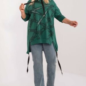 Bluzka Model RV-TU-7598.94 Dark Green - Relevance