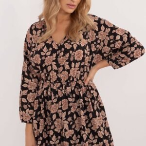 Sukienka Model DHJ-SK-19861-7.94 Black/Beige - Italy Moda