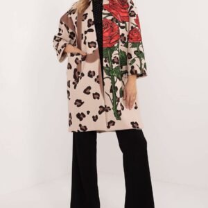 Płaszcz Damski Model DHJ-PL-19821.60P Beige - Italy Moda