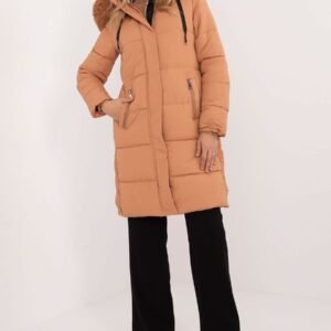 Kurtka Damska Model SK-KR-HH-2406.21P Camel - Factory Price