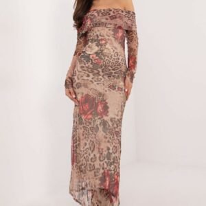 Sukienka Model DHJ-SK-18702-1.13P Beige - Italy Moda