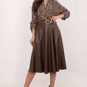 Spódnica Model DHJ-SD-A1997.76 Dark Brown - Italy Moda