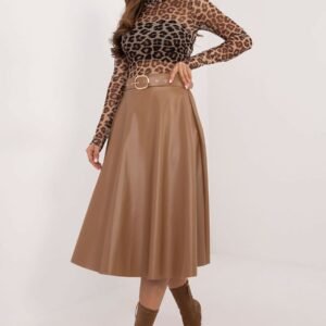 Spódnica Model DHJ-SD-A1997.76 Camel - Italy Moda
