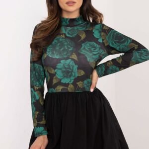 Sukienka Model DHJ-SK-19959.35 Black/Green - Italy Moda