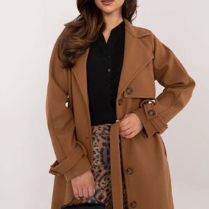 Płaszcz Damski Model TW-PL-BI-2209.71P Camel - Och Bella