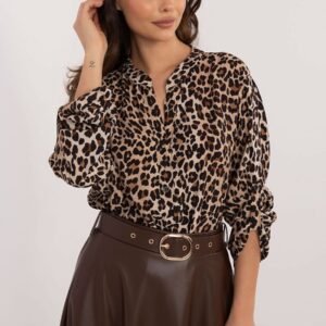 Bluzka Model TW-KS-BI-7175a.25 Black/Beige - Och Bella