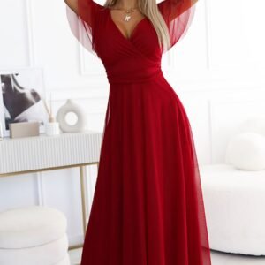 Sukienka Model Nastia 562-2 Bordo - Numoco