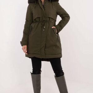 Kurtka Damska Model SK-KR-HH-2409.17X Khaki - Factory Price