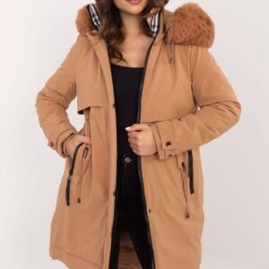 Kurtka Damska Model SK-KR-HH-2409.47 Camel - Factory Price