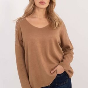 Sweter Damski Model DHJ-SW-17690.21 Camel - Italy Moda