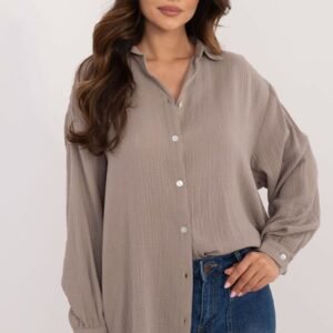 Koszula Damska Model D70032M11066D1 Dark Beige - Sublevel