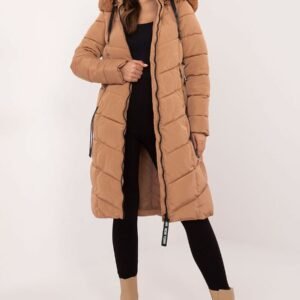 Kurtka Damska Model SK-KR-HH-2405.61P Camel - Factory Price