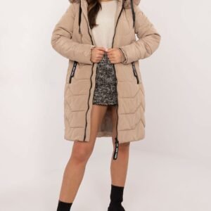 Kurtka Damska Model SK-KR-HH-2408.52P Beige - Factory Price
