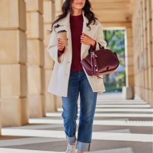 Kurtka Damska Model Camila EKR KUR0029 Ecru - Roco Fashion