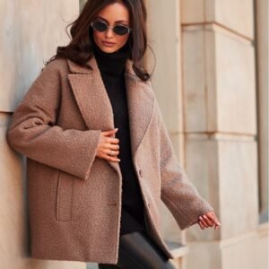 Kurtka Damska Model Camila CAP KUR0029 Cappuccino - Roco Fashion