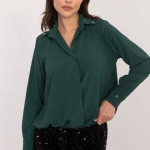 Koszula Damska Model DHJ-KS-15260.96 Dark Green - Italy Moda