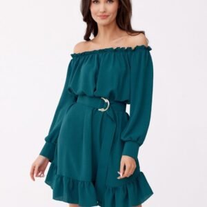 Sukienka Model Chiara BUT SUK0499 Bottle Green - Roco Fashion