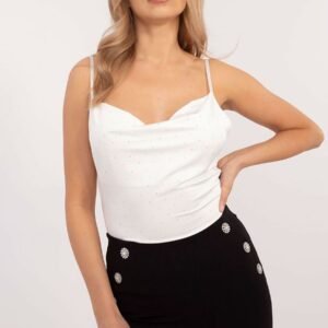 Koszulka Top Model DHJ-TP-20051.78 Ecru - Italy Moda